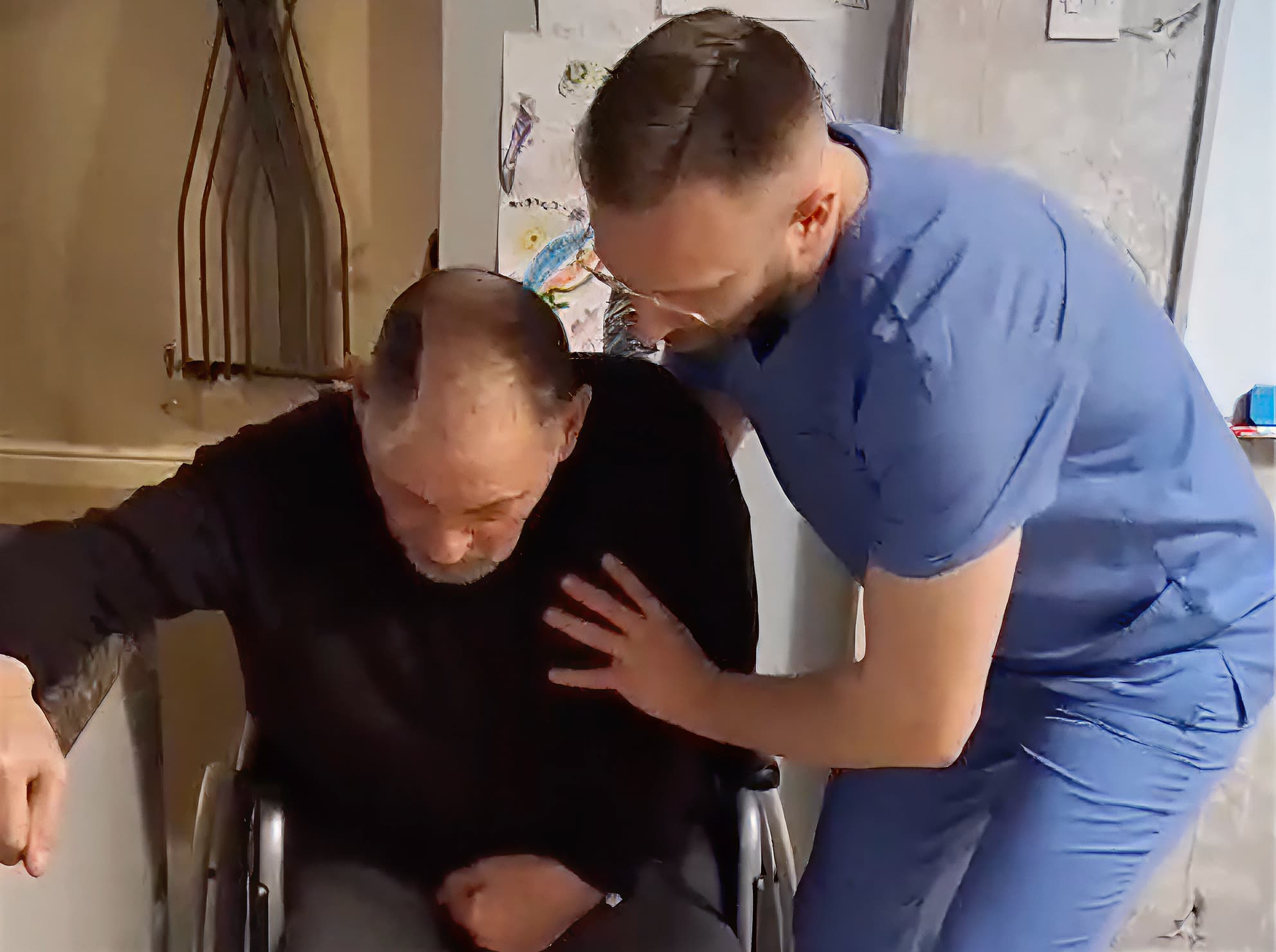 Man in his 70s, severe stroke, craniectomy